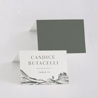 Western Cactus Place Cards Eucalyptus Signature