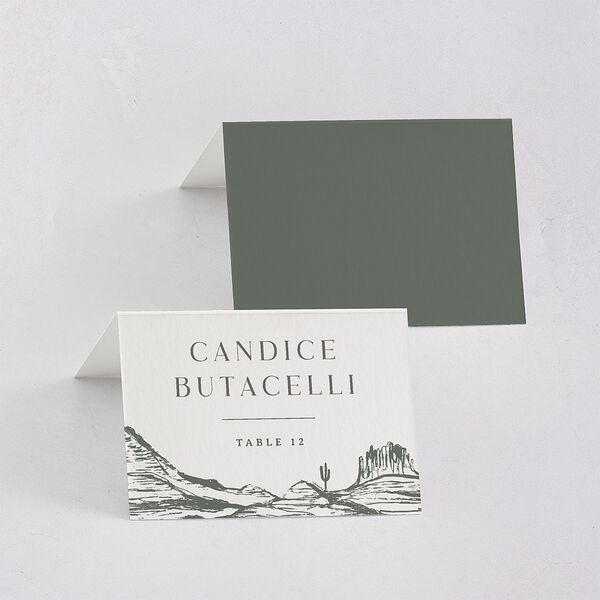Western Cactus Place Cards Eucalyptus Signature