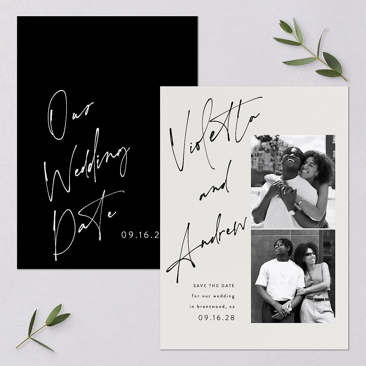 Signed Save The Date Cards — view 1
