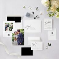 You Are Mine Save the Date Cards Pure White Signature smooth Blank No Standard