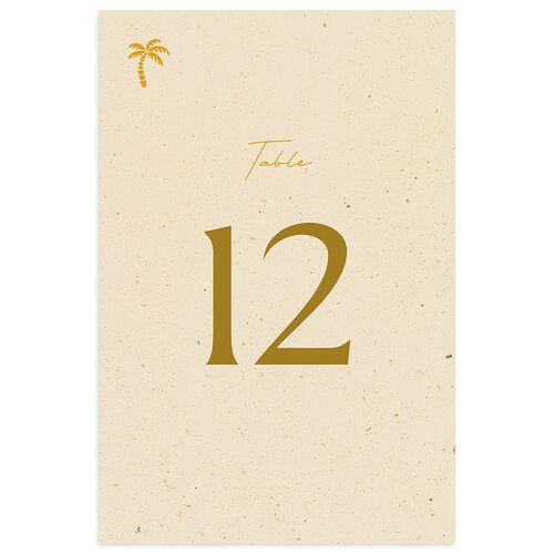 Beach Party Table Numbers Sand Signature