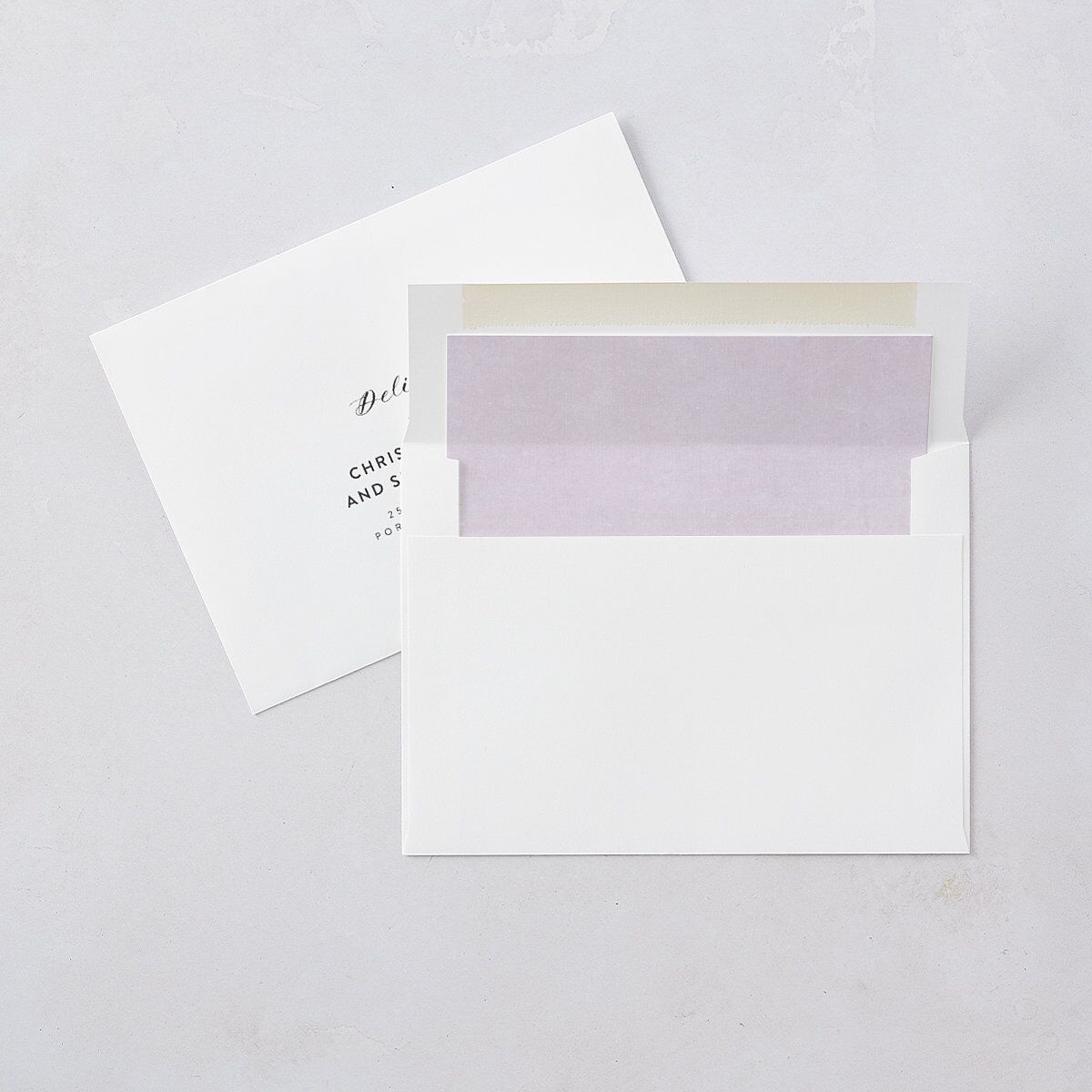 Enchanted Wildflower Wedding Invitations Sheer Lilac Signature Blank No Standard