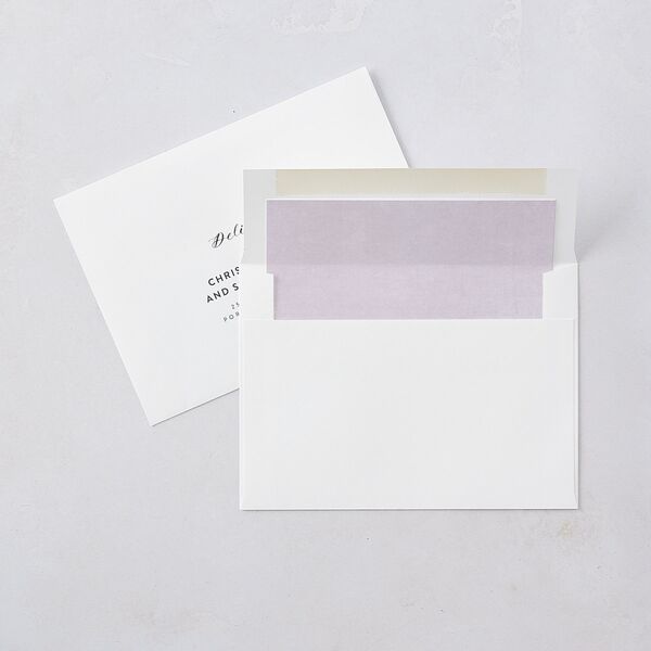 Enchanted Wildflower Wedding Invitations Sheer Lilac Signature Blank No Standard