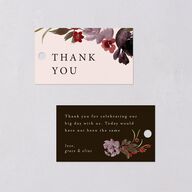Autumn Romance Favor Gift Tags Chocolate Signature