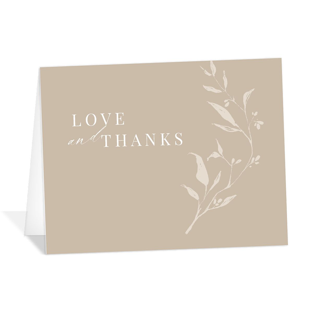 Rustic Minimal Thank You Cards