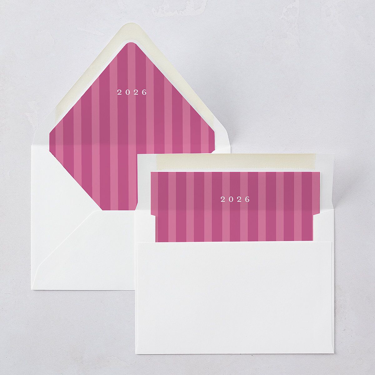 Baby's First New Year Instant Film Confetti Euro Envelope Liners Mulberry Luxe