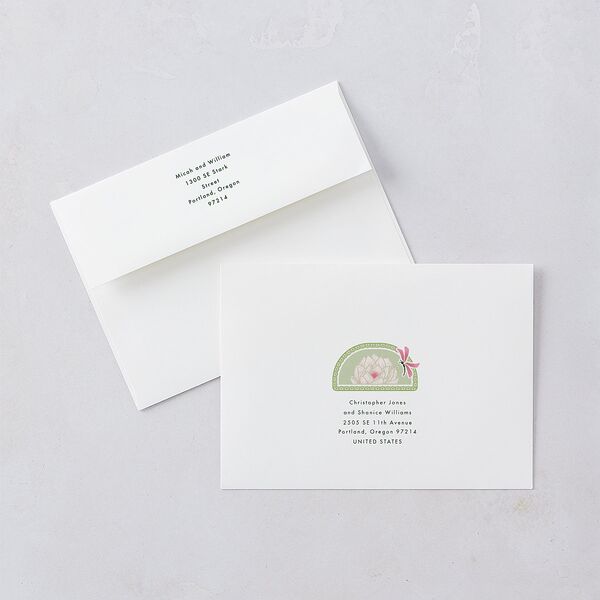 Twilight Pond Wedding Invitations Eucalyptus Signature Blank No Standard