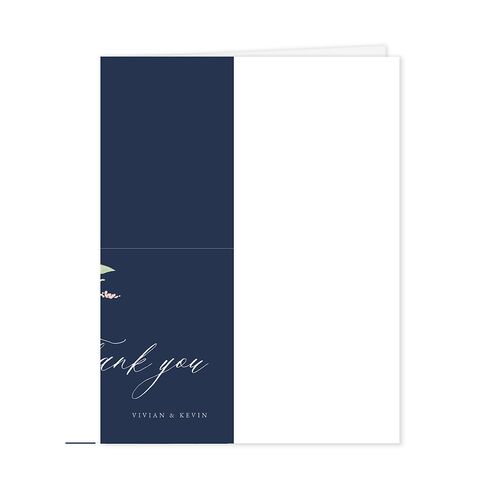 Beloved Floral Thank You Cards Navy