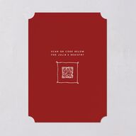 Hand Drawn Cake Bridal Shower Invitations Red Clay Signature Blank Ticket