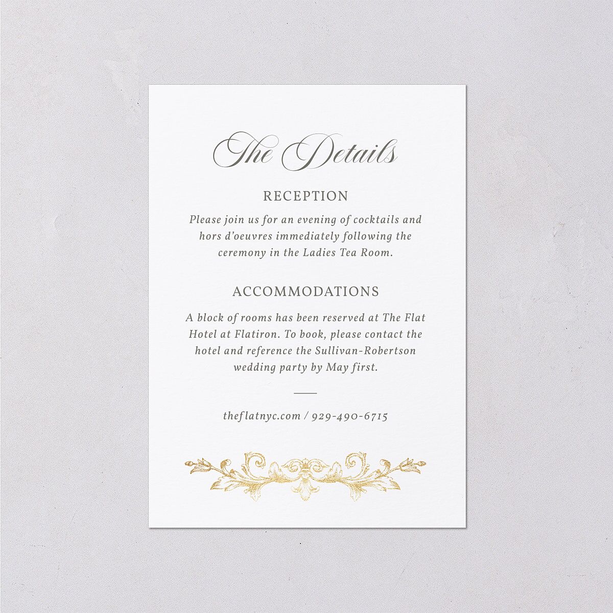 Vintage Regency Monogram Frame Foil Wedding Enclosure Cards Pure White Gold Signature Standard