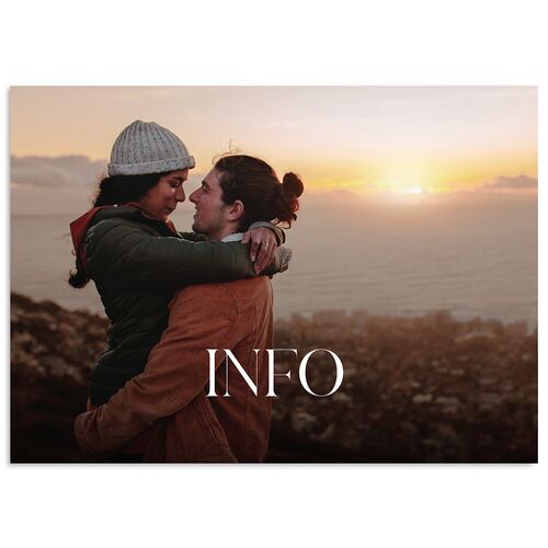 Monogram Portrait Wedding Enclosure Cards Umber Signature