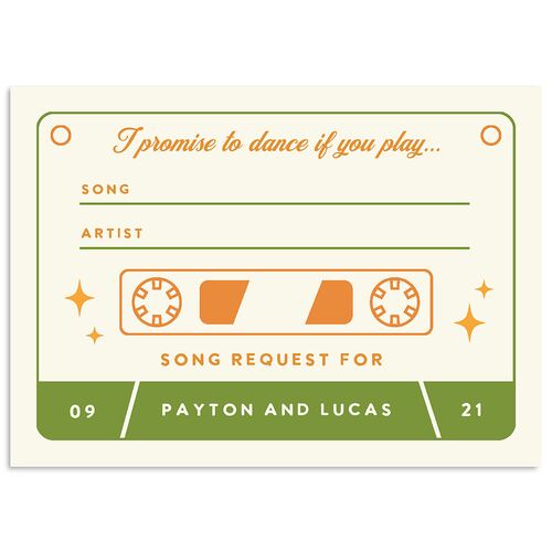 Colorful Retro Stripes Wedding Response Cards Sea Foam Signature Standard