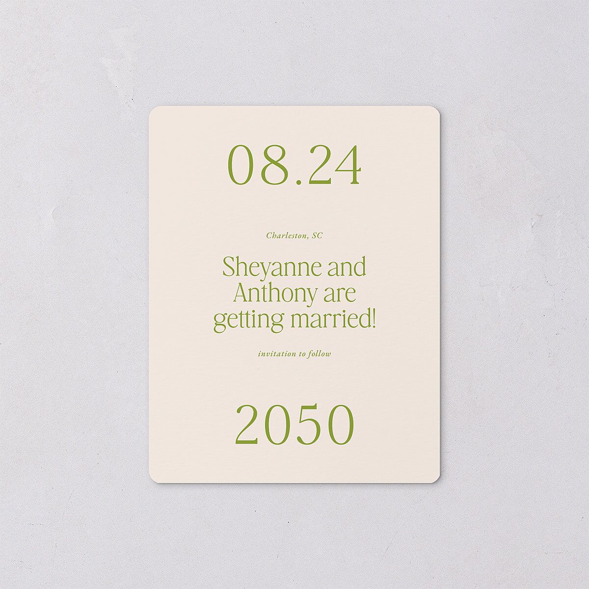 Modern Editorial Wedding Date Save The Date Magnets Meadow Magnet Paper