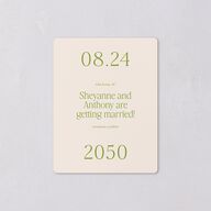 Modern Editorial Wedding Date Save The Date Magnets Meadow Magnet Paper