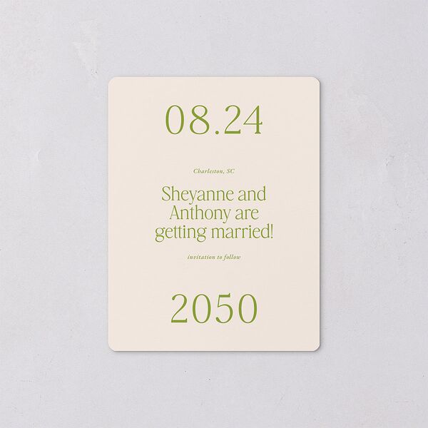 Modern Editorial Wedding Date Save The Date Magnets Meadow Magnet Paper