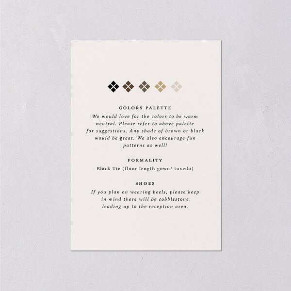 Elegant Hollywood Calligraphy Wedding Enclosure Cards Linen Signature Standard