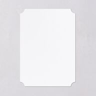 Santa Fe Save The Date Cards Gold Pure White Signature smooth Blank No