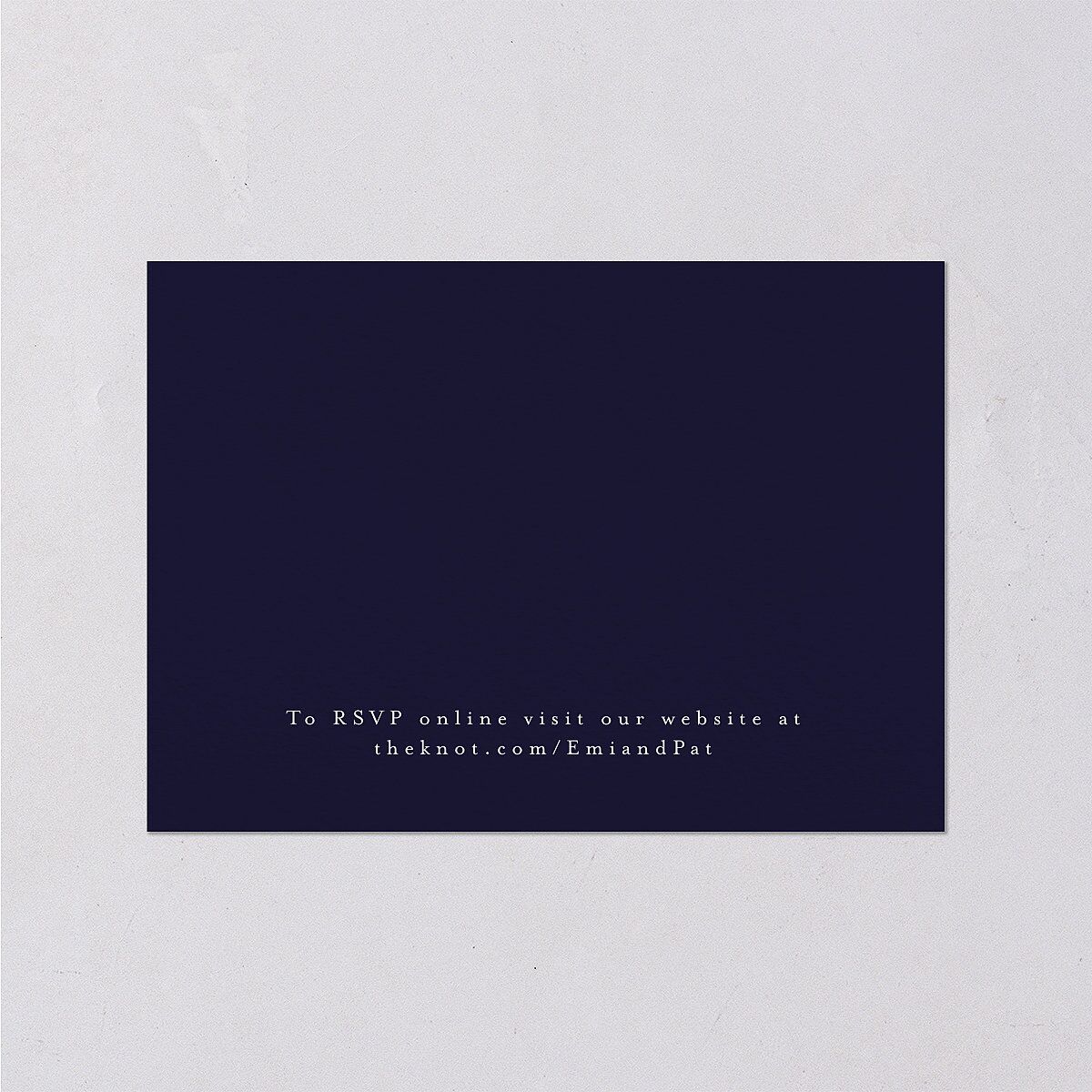 Dallas Skyline Wedding Response Cards Royal Blue Signature Standard