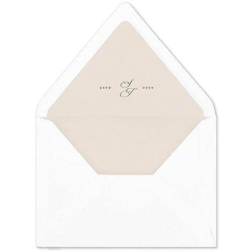 Simple Rustic Fall Leaf Euro Envelope Liners Deep Bronze Luxe