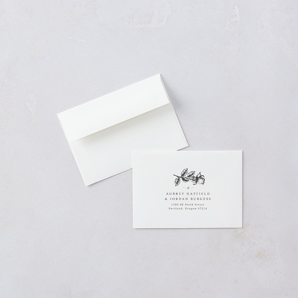 Botanical Luxury Foil Wedding Response Cards Pure White Gold Signature Standard
