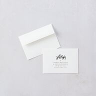 Botanical Luxury Foil Wedding Response Cards Pure White Gold Signature Standard