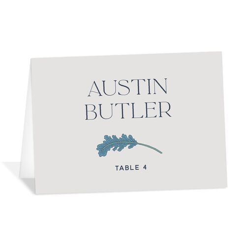 Climbing Leaves Place Cards Midnight Navy Signature