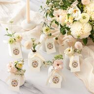 Intricate Vintage Favor Gift Tags Tan Signature