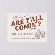 Western I Do BBQ Wedding Response Cards Saddle Signature Standard