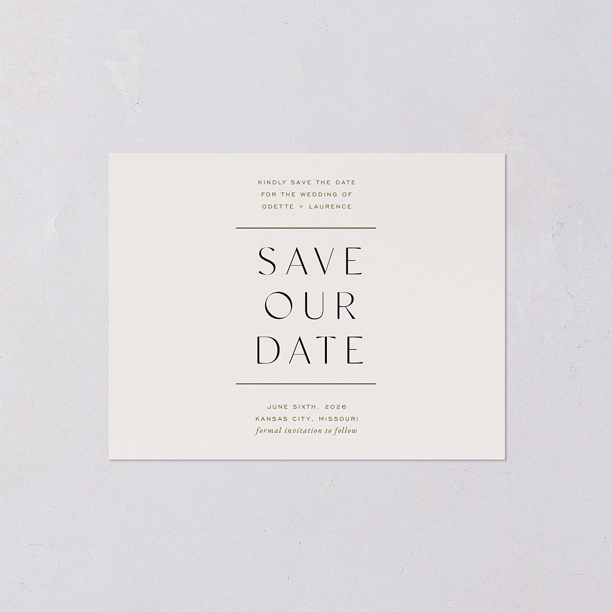 Surround Save the Date Petite Cards Mist Signature smooth Blank No Standard