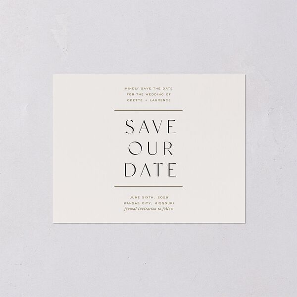 Surround Save the Date Petite Cards Mist Signature smooth Blank No Standard