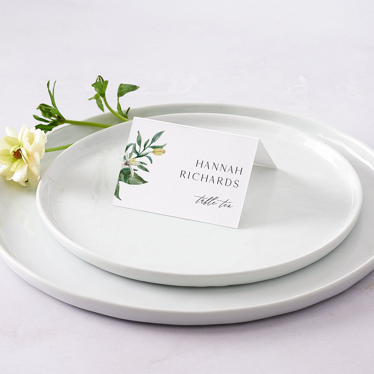 Botanical Lemon Place Cards Buttercup Signature