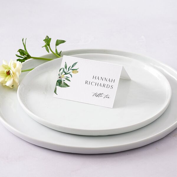 Botanical Lemon Place Cards Buttercup Signature