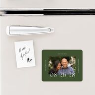 Border Date Save The Date Magnets Scottish Green Magnet Paper