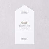 Scenic Denver Colorado All-in-One Wedding Invitations Peach Pink Signature Light Both Recipient and Return Addresses No