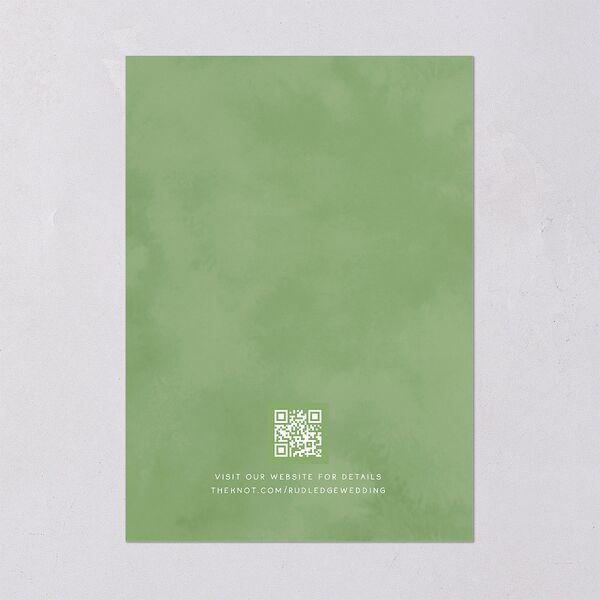 Watercolor Palm Crest Wedding Invitations Avocado Signature Blank No Standard