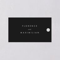 Modern Initials Favor Gift Tags Midnight Signature