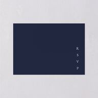 Minimal Rings Wedding Response Cards Gold Navy Signature Standard