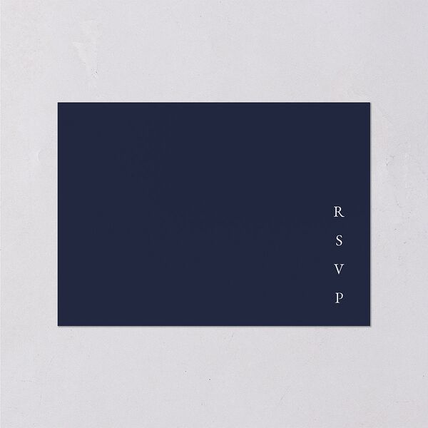 Minimal Rings Wedding Response Cards Gold Navy Signature Standard