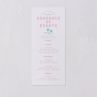 Iconic Beach Wedding Programs Sky Signature