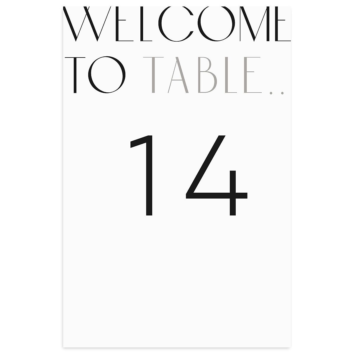 Real Talk Table Numbers