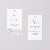 Cottage Wildflowers Favor Gift Tags Maritime Signature