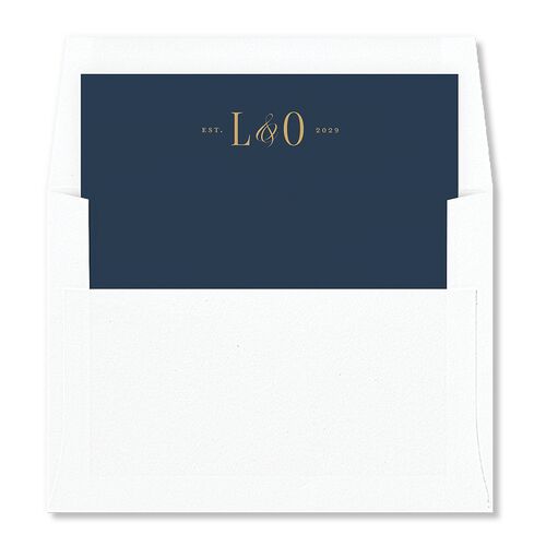 Traditionally Classic Envelope Liners Navy Standard