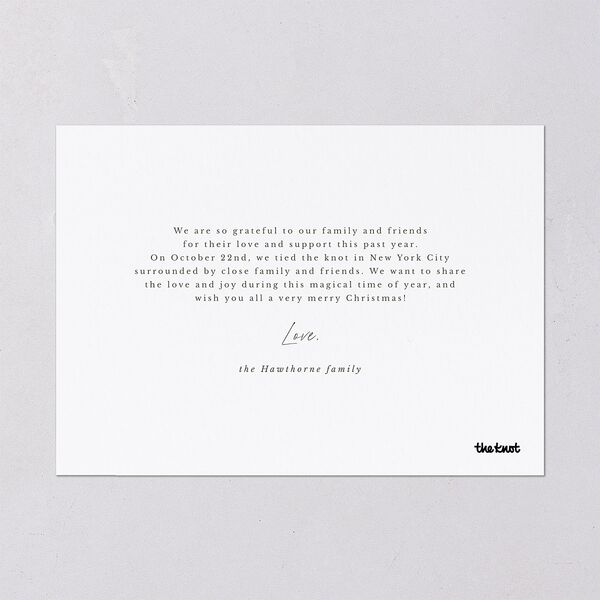 Holiday Eucalyptus Holiday Cards Pure White Signature