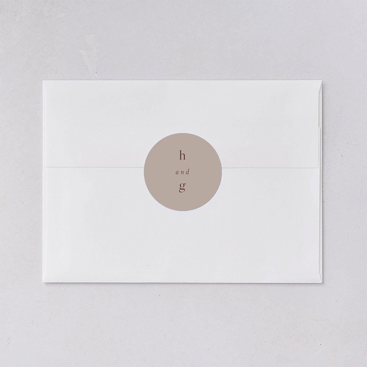 Mountain Mist Wedding Stickers Fawn Circle