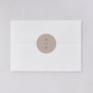 Mountain Mist Wedding Stickers Fawn Circle