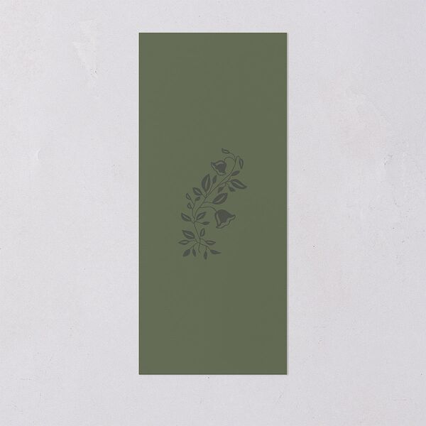 Rustic Nouveau Menus Gold Hunter Green Signature