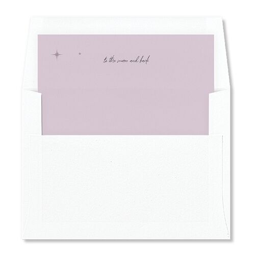 Starry Photo Foil Envelope Liners Purple Haze Standard