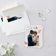 Falling Leaves Save The Date Magnets Chestnut Magnet Paper