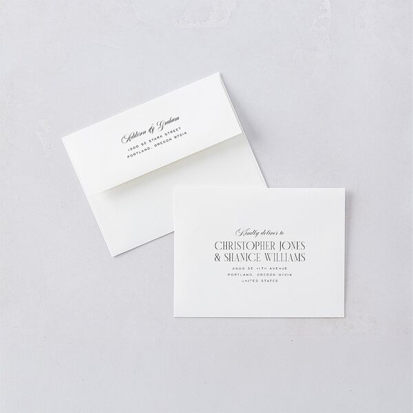Old Money Style Photo Thank You Cards Champagne