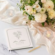 Fresh off the Market Garden Vintage Botanical Sketch Bridal Shower Guest Books Dark Camo